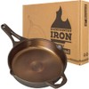 Backcountry Iron Round Wasatch Smooth Cast Iron Skillet (6 Inch), Bronze
