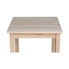 International Concepts Portman Accent Table, Unfinished