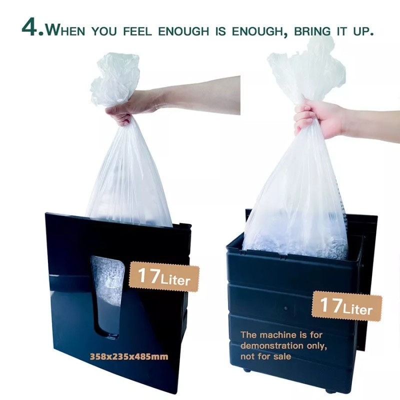 GAOKETOP Shredcare 50-Pack Paper Shredder Waste Bin Liners - Small