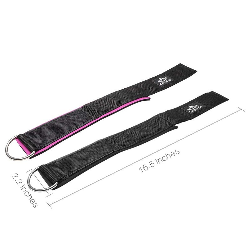Vishusju Ankle Straps Wrist Cuffs 5.5mm Neoprene Padded Large D-Ring