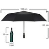 Yaneno Windproof Travel Umbrella Compact Light Automatic Open Close Button