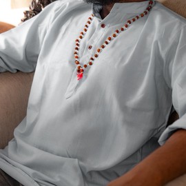 Juego de 2 abalorio Mala 108 Japa Mala Japmala para meditación, oración, Pooja y regalo (juego de 2 unidades)