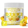 Sugar-Free Vitamin D3 K2 Chews with Calcium + K2 (MK-7),