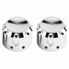 2pcs CNC Aluminum Motorcycle Front Axle Skull Nut Bolt Cover