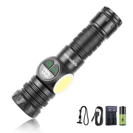 KAIJIENOO Rechargeable Flashlights High Lumens,Super Bright LED Magnetic Flashlight,Powerful Spotlights Handheld Flashlights for Camping&Emergency&Home,High Powered Flashlight with Gift Box Packaging