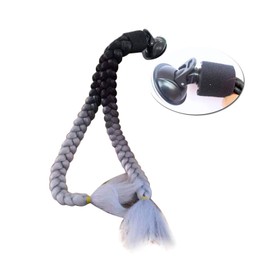 HHongJM Helmet Pigtail Motorcycle Helmet Ponytail Bicycle Helmet Braids Hair Tails Used for Any Helmets/Reusable Design 24Inch 2pcs Together (Helmet Not Included)