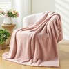 NEWCOSPLAY Knitted Pink Blanket Super Soft Plush Throw for Couch