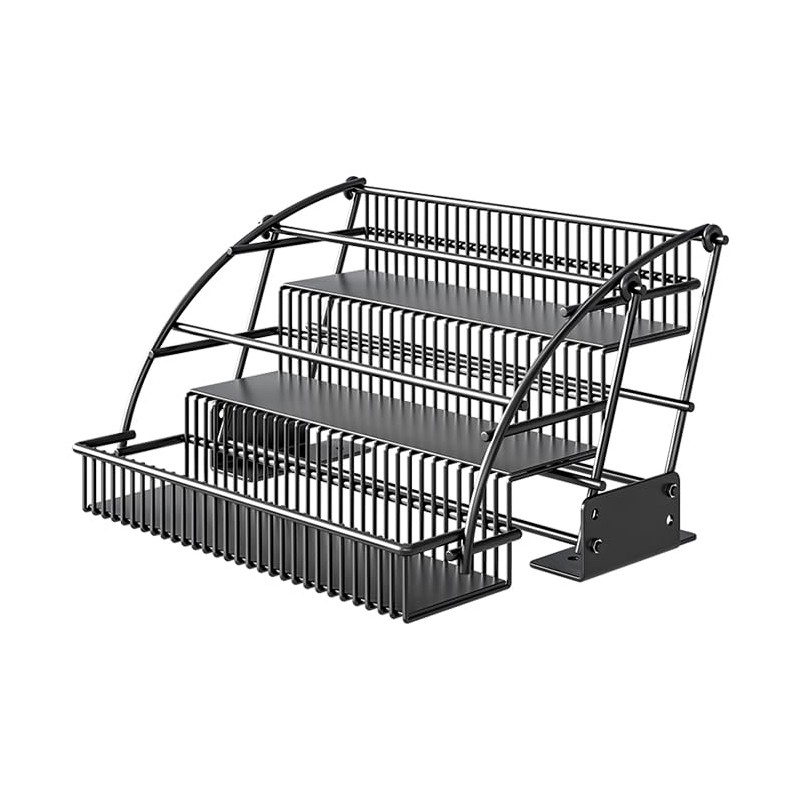 HZBL-LP 3-Tier Pull Down Spice Rack Organizer for Inside Cabinet