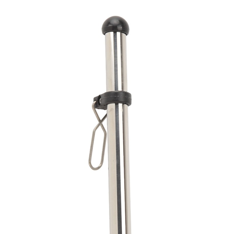 Marine Grade Rail Mount Flag Pole 560mm Stainless Steel Flag