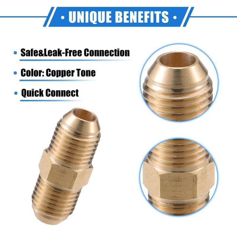 VekAuto Pressure Washer Connector, M14x1.5 Male Adapter Brass Screw Hose