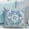 Snycler Light Blue Boho Throw Pillow Covers Set of 2