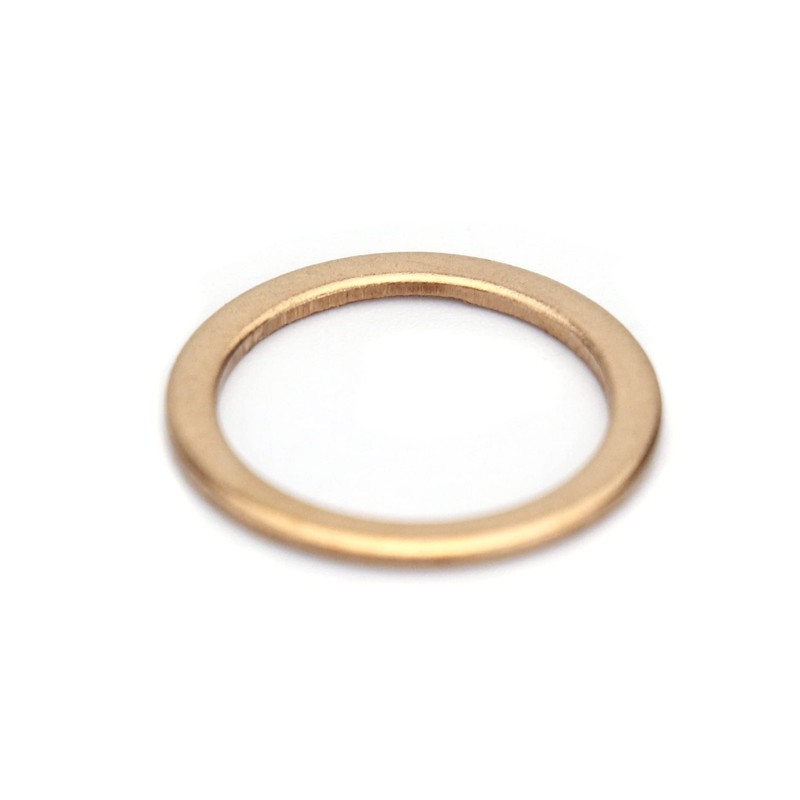 QWORK® Copper Washers Assorted Kit, 200 Pcs Flat Copper Sealing