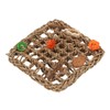 Bird Foraging Wall Toy Boredom Relief Seagrass Hand Woven Parrot