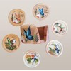 Tapanti store. Costa Rican Fauna Wooden Coasters Set of 6