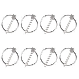 INCREWAY Lynch Pin,8PCS Dia 3mm Stainless Steel Round Safety Pins Trailer Lock Pin Retaining Pins Lynch Pin Fasteners for Track Farm Lawn