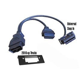 Mobilistics OBD2 Y Adapter/Splitter Extension Cable GPS Universal Snap in Or Underdash Mount for 2016-UP Ford, GM, Dodge Trucks