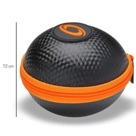 Powerball Kernpower® Original Case/Cover for Almost All Original Models, Shockproof Transport Bag with Zip, Anthracite/Orange