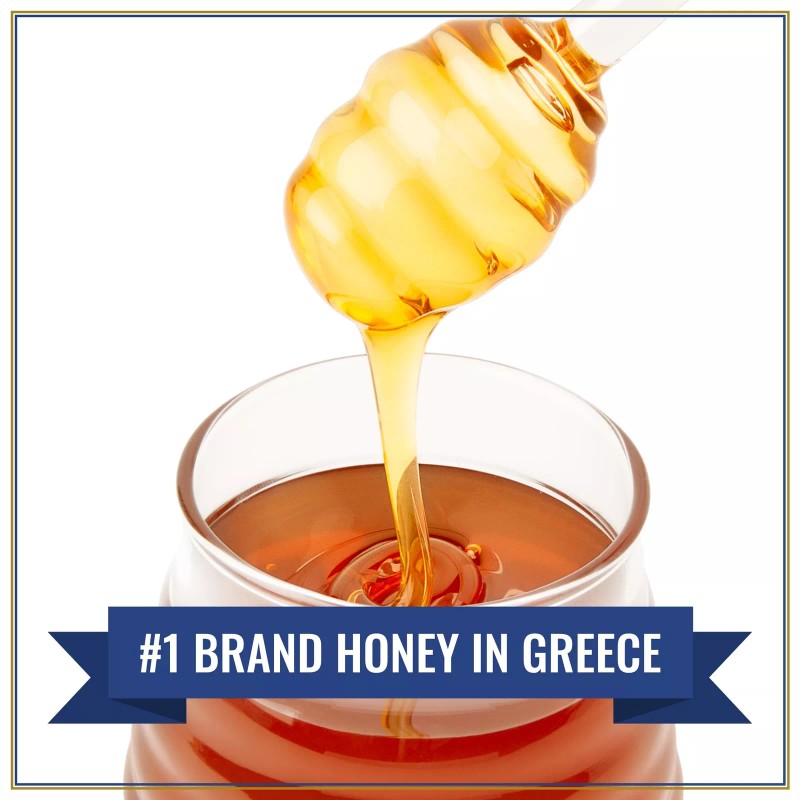 Attiki Wild Flora and Thyme Honey 16 Ounce Greek Artisan