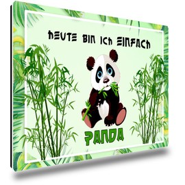 TRIOSK Fridge Magnet Strong Panda Magnet Sayings Funny Panda Bear with Saying Simple Panda Bear Gift Panda Love for Panda Lovers