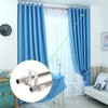 UFURMATE Curtain Rod Brackets, 4 Pieces Aluminum Alloy Ceiling Mount