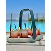Bevee Reusable 6 Cup Drink Carrier with Comfort Handle –