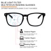 JOSCHOO 2 Pack Progressive Multifocus Computer Reading Glasses Anti Blue