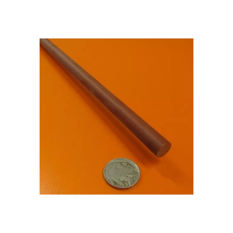 Micarta Phenolic XX Paper Rods .437" (7/16") Diameter x 24"