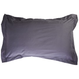 Helena Springfield Plain Dye Percale 50/50 Oxford Pillow Case, Charcoal, Single