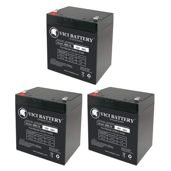 VICI Battery 12V 5AH Battery Replacement for Tekonsha 2023, 2026,