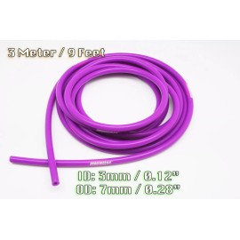 autobahn88 3 METRE PURPLE SILICONE VACUUM HOSE AIR ENGINE BAY DRESS UP 3mm FIT CITROEN