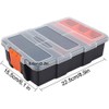 Compartment Small Parts Organizer, Waterproof Portable Organizer Box with Removable