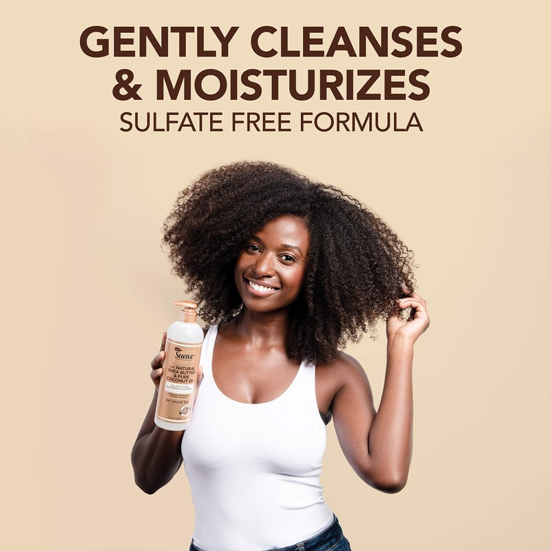 Suave Professionals Natural Shea Butter & Pure Coconut Oil Sulfate-Free
