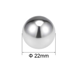 sourcing map 22mm Bearing Balls 304 Stainless Steel G100 Precision Balls 2pcs