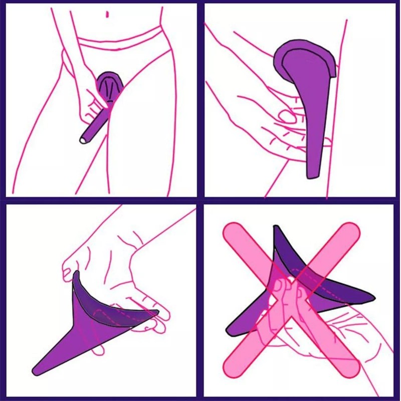 SJTR 10 Piezas Urinal Orinal Femenino Portable