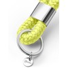 Key pendant with silver metal in maritime design made of