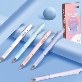 MOZXIRZ 5 Pcs Erasable Gel Pens Retractable Erasable Pens 0.5mm Blue Ink Smooth Writing Pen Aesthetic Pen for Women Girls Office School Supplies (5Pcs Blue Ink)