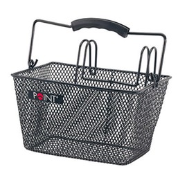 Point 05103000 Children's Bicycle Basket for Front Hang over the Handlebars 23 x 16 x 13 cm Black
