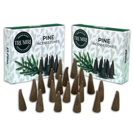 Pine Incense Cones - Total 20 Cone Incense - Dual Pack of 10 Insence Cones - Incense Cones Scented - Cone Incense Scents - Insense Cones - Incent Cone