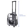 Rolling Clear Backpack, Heavy Duty Cold-Resistant Security Transparent PVC Backpack