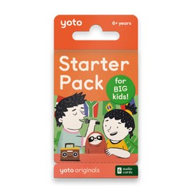 YOTO Yoto Starter Pack for Big Kids C 6 Kids Audio Cards for Use with Player & Mini AllCinC1 Audio Device, Educational ScreenCFree Listening with Fun Stories for Learning & Interactive Quizzes, Ages 6+