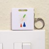 Azeeda 'Fireworks Exploding With Colour ' Keyring Tape Measure/Spirit Level
