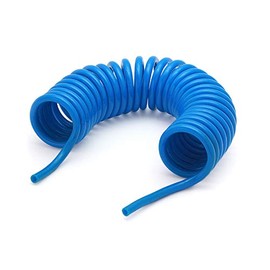 Spiral Compressed Air Hose Polyurethane 8 mm 5 m Long Blue