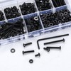 450 Piece M3 Screws Set, Allen Screws Nuts Set, Black