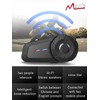 MAXTO Auriculares Bluetooth para Motocicleta, MX1 2-Riders 800 M, Sistema