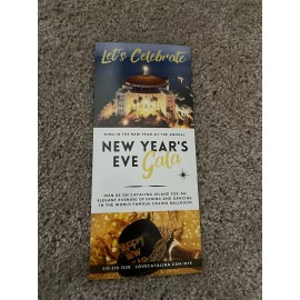 Catalina Island New Years Eve Gala Visitor Brochure Guide Flyer California  CA