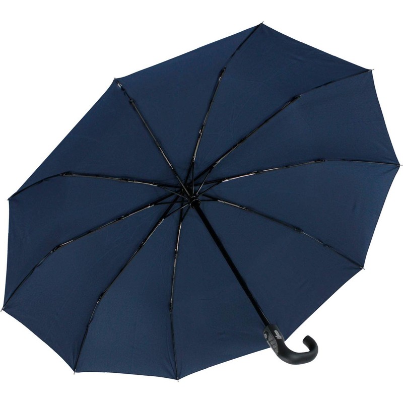 iX-brella Men's Pocket Umbrella Open-Close Automatic Round Hook Handle, Carbon