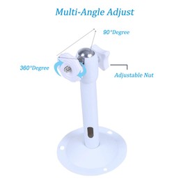 Folgtek 4 Pack Security Camera Mounts Adjustable Outdoor Indoor Wall Mount Brackets Surveillance Camera Brackets Trail Camera Mount (Silver-L)