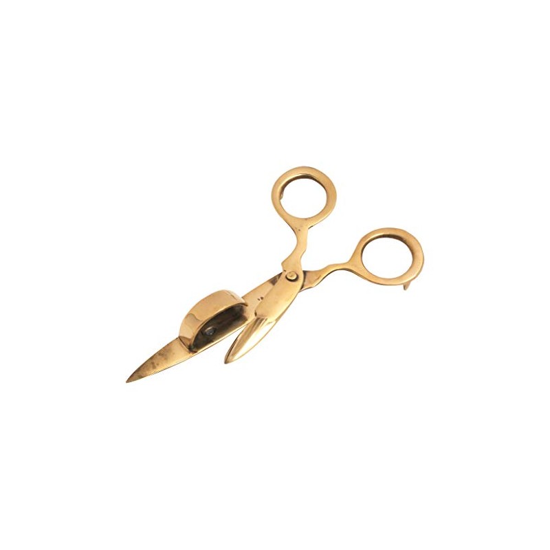 MaMeMi Wick Scissors Brass Length 15 cm