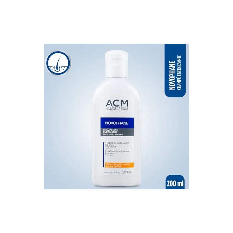 Shampoo Energizante Acm Novophone Fortalece Cabello 200ml