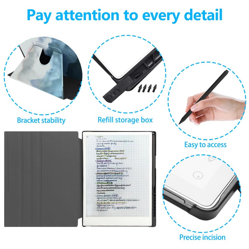 QIOFEARTH Rotating Case for 11.8" Remarkable Paper Pro Tablet (2024